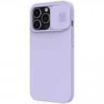 Carcasa Nillkin Cam Shield Silicone compatibila cu iPhone 13 Pro Purple 4 - lerato.ro