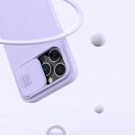 Carcasa Nillkin Cam Shield Silicone compatibila cu iPhone 13 Pro Purple 8 - lerato.ro