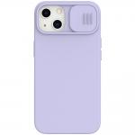 Carcasa Nillkin Cam Shield Silicone compatibila cu iPhone 13 Purple 2 - lerato.ro