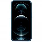 Carcasa Nillkin Frosted Shield compatibila cu iPhone 13 Blue 3 - lerato.ro