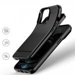 Carcasa Nillkin Synthetic Fiber Carbon compatibila cu iPhone 13 Black