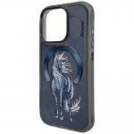 Carcasa Nimmy Magnetic Fantasy Animal, cu MagSafe, compatibila cu iPhone 16 Pro, Albastru 3 - lerato.ro