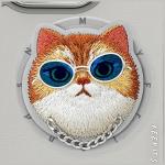 Carcasa Nimmy Glasses Cool Cat, cu MagSafe, compatibila cu iPhone 16 Pro, Gri 9 - lerato.ro