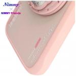 Carcasa Nimmy Glasses Cool Cat, cu MagSafe, compatibila cu iPhone 16, Roz 12 - lerato.ro