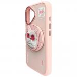Carcasa Nimmy Glasses Cool Cat, cu MagSafe, compatibila cu iPhone 16, Roz 5 - lerato.ro