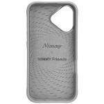 Carcasa Nimmy Glasses Cool Cat, cu MagSafe, compatibila cu iPhone 16, Gri 4 - lerato.ro