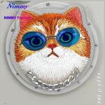 Carcasa Nimmy Glasses Cool Cat, cu MagSafe, compatibila cu iPhone 16, Gri 9 - lerato.ro