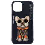 Carcasa Nimmy Glasses Cool Dog compatibila cu iPhone 15, Negru 5 - lerato.ro