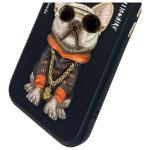 Carcasa Nimmy Glasses Cool Dog compatibila cu iPhone 15, Negru 10 - lerato.ro