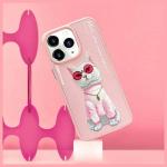 Carcasa Nimmy Glasses Cool Cat compatibila cu iPhone 15 Pro, Roz 11 - lerato.ro