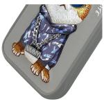 Carcasa Nimmy Glasses Cool Cat compatibila cu iPhone 16 Pro, Gri 5 - lerato.ro