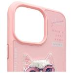 Carcasa Nimmy Cool&Cute 2.0 Cat compatibila cu iPhone 15 Pro, Roz 4 - lerato.ro