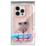 Carcasa Nimmy Cool&Cute 2.0 Cat compatibila cu iPhone 15 Pro, Roz 11 - lerato.ro