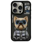 Carcasa Nimmy Cool&Cute 2.0 Dog compatibila cu iPhone 15 Pro Max, Negru 2 - lerato.ro