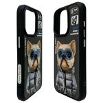 Carcasa Nimmy Cool&Cute 2.0 Dog compatibila cu iPhone 15 Pro Max, Negru 4 - lerato.ro