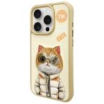 Carcasa Nimmy Cool&Cute 2.0 Cat compatibila cu iPhone 15 Pro Max, Verde 3 - lerato.ro