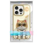 Carcasa Nimmy Cool&Cute 2.0 Cat compatibila cu iPhone 15 Pro Max, Verde 13 - lerato.ro