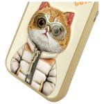 Carcasa Nimmy Cool&Cute 2.0 Cat compatibila cu iPhone 15 Pro Max, Verde 9 - lerato.ro