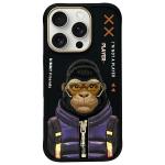 Carcasa Nimmy Cool&Cute 2.0 Monkey compatibila cu iPhone 16 Pro, Negru 2 - lerato.ro