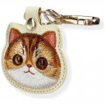 Husa protectie cu breloc Nimmy Big Eyed Pet 2.0 Cat pentru Pet Tracker, Verde 4 - lerato.ro
