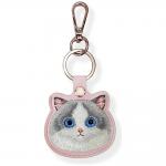 Husa protectie cu breloc Nimmy Big Eyed Pet 2.0 Cat pentru Pet Tracker, Roz 2 - lerato.ro