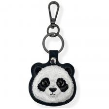 Husa protectie cu breloc Nimmy Big Eyed Pet 2.0 Panda pentru Pet Tracker, Negru