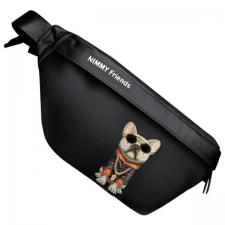 Borseta universala Nimmy Crossbody Glasses Cool Dog, Negru