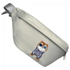 Borseta universala Nimmy Crossbody Glasses Cool Cat, Gri
