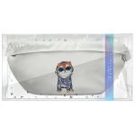 Borseta universala Nimmy Crossbody Glasses Cool Cat, Gri 13 - lerato.ro