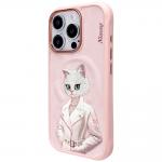 Carcasa Nimmy Magnetic Fashion Pet, cu MagSafe, compatibila cu iPhone 16 Pro Max, Roz 3 - lerato.ro