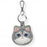 Husa protectie cu breloc Nimmy New Big Eyed Pet 2.0 Cat pentru Pet Tracker, Gri 2 - lerato.ro