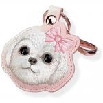Husa protectie cu breloc Nimmy New Big Eyed Pet 2.0 Dog pentru Pet Tracker, Roz 4 - lerato.ro