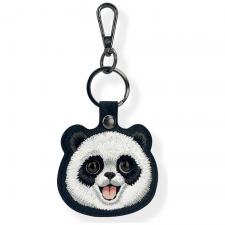 Husa protectie cu breloc Nimmy New Big Eyed Pet 2.0 Panda pentru Pet Tracker, Negru
