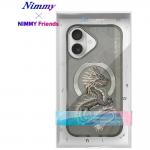 Carcasa Nimmy Dragon, cu MagSafe, compatibila cu iPhone 16, Gri 16 - lerato.ro