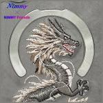 Carcasa Nimmy Dragon, cu MagSafe, compatibila cu iPhone 16, Gri 9 - lerato.ro