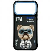 Carcasa Nimmy Cool Cute 2.0 Dog compatibila cu iPhone 17 Pro, Negru