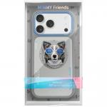 Carcasa Nimmy Glasses Cool Dog cu MagSafe compatibila cu iPhone 17 Pro Max, Gri 3 - lerato.ro
