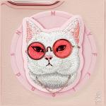 Carcasa Nimmy Glasses Cool Cat cu MagSafe compatibila cu iPhone 16 Pro Max, Roz 9 - lerato.ro