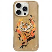Carcasa Nimmy Tiger cu MagSafe compatibila cu iPhone 16 Pro Max, Maro