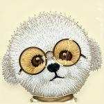 Carcasa Nimmy Glasses Cool Dog compatibila cu iPhone 15, Khaki 12 - lerato.ro