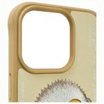 Carcasa Nimmy Glasses Cool Dog compatibila cu iPhone 15 Pro, Khaki 4 - lerato.ro