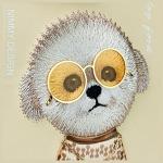 Carcasa Nimmy Glasses Cool Dog compatibila cu iPhone 15 Pro, Khaki 8 - lerato.ro