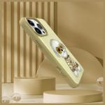 Carcasa Nimmy Glasses Cool Dog compatibila cu iPhone 15 Pro, Khaki 10 - lerato.ro