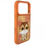 Carcasa Nimmy Big Eyed Pet 2.0 Cat compatibila cu iPhone 17 Pro, Portocaliu 5 - lerato.ro