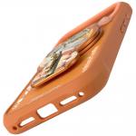 Carcasa Nimmy Cool and Cute 2.0 Cat cu Magnetic Pendant compatibila cu iPhone 17 Pro, Portocaliu 3 - lerato.ro