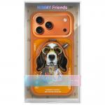 Carcasa Nimmy Cool and Cute 2.0 Dog Magnetic Pendant compatibila cu iPhone 17 Pro Max, Portocaliu 8 - lerato.ro