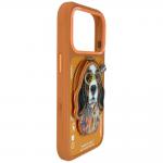 Carcasa Nimmy Cool and Cute 2.0 Dog cu Magnetic Pendant compatibila cu iPhone 17 Pro, Portocaliu 5 - lerato.ro