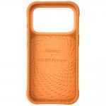 Carcasa Nimmy Glasses Cool Cat compatibila cu iPhone 17 Pro, Portocaliu 3 - lerato.ro