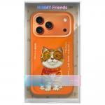 Carcasa Nimmy Glasses Cool Cat compatibila cu iPhone 17 Pro, Portocaliu 8 - lerato.ro