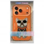 Carcasa Nimmy Glasses Cool Dog compatibila cu iPhone 17 Pro Max, Portocaliu 8 - lerato.ro